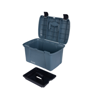 Scatola per la toelettatura Horze Apertura Blu marino