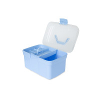 Scatola e spazzole per la toelettatura Horze bambino All'aperto Blu Scatola e spazzole per la toelettatura Horze bambino All'aperto Blu