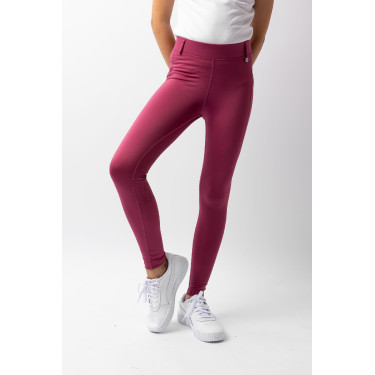 Leggings da equitazione per bambini Horze Dea Rosa secca
