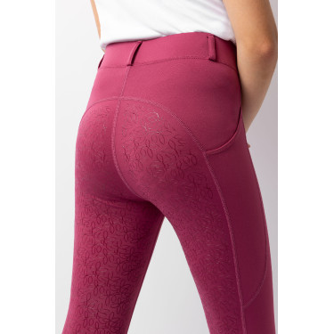 Leggings da equitazione per bambini Horze Dea Rosa secca