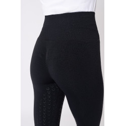 Leggings Scrunch Horze Nessa full grip senza cuciture Nero