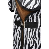 Coperta anti-mosche Horze Defender con frange Zebra Motivi Coperta anti-mosche Horze Defender con frange Zebra Motivi