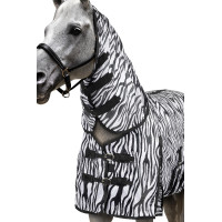 Coperta antimosche Horze Defender con patta addominale Zebra Motivi Coperta antimosche Horze Defender con patta addominale Zebra Motivi