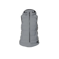 Gilet imbottito senza maniche riflettente da donna Horze Argento riflettente