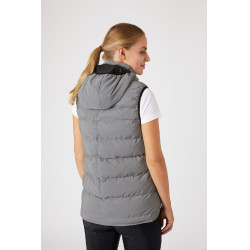 Gilet imbottito senza maniche riflettente da donna Horze Argento riflettente