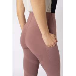 Leggings da equitazione B Vertigo Viktoria da donna senza cuciture con grip integrale Bellezza nera Nero