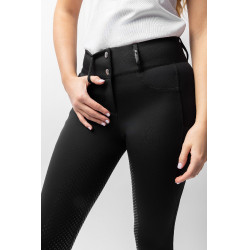 Pantaloni da equitazione da donna Horze Evelyn con grip integrale Nero Pantaloni da equitazione da donna Horze Evelyn con grip integrale Nero