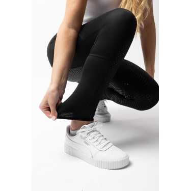 Pantaloni da equitazione da donna Horze Evelyn con grip integrale Nero Pantaloni da equitazione da donna Horze Evelyn con grip integrale Nero