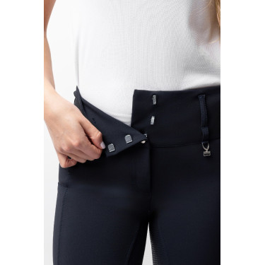 Pantaloni da equitazione Horze Leonie donna con fondo integrale Blu marino scuro