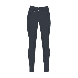 Pantaloni Horze Grand Prix Pro da donna con fondo integrale Blu marino scuro