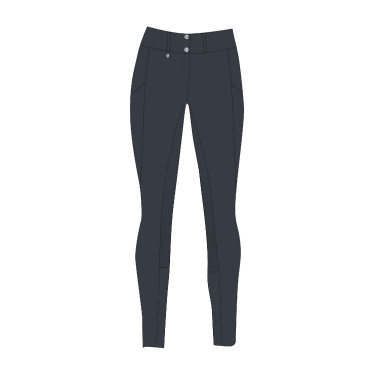 Pantaloni Horze Grand Prix Pro da donna con fondo integrale Blu marino scuro