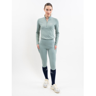 Leggings Harcour Louna Full Seat Verde grigio