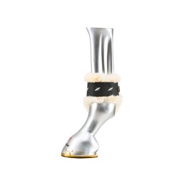 Gamaschen mit Lammfell Zandona Carbon Air Sensitive+ für junge Pferde Nero