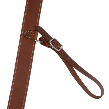 Sella western Lakota con gonna rotonda incisa e filo d'argento Marrone