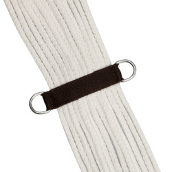 Sella western Lakota con gonna rotonda incisa e filo d'argento Marrone