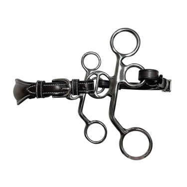 Hackamore Jump'In Pony cuoio branche corte Hackamore Jump'In Pony cuoio branche corte