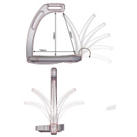 Staffili Air Safety System Jin Stirrup Alluminio lucido Staffili Air Safety System Jin Stirrup Alluminio lucido