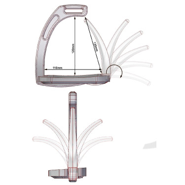 Staffili Air Safety System Jin Stirrup Junior Nero Staffili Air Safety System Jin Stirrup Junior Nero