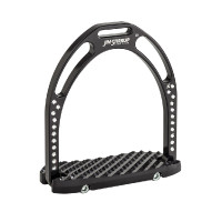 Staffili preziosi in alluminio Jin Stirrup Nero strass
