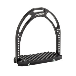Staffili preziosi in alluminio Jin Stirrup Nero strass Staffili preziosi in alluminio Jin Stirrup Nero strass