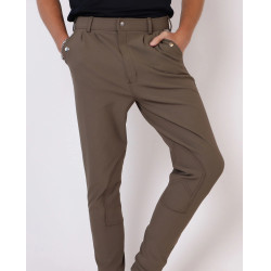 Pantaloni Montar Gary da uomo con rinforzo alle ginocchia Fango Marrone Pantaloni Montar Gary da uomo con rinforzo alle ginocchia Fango Marrone