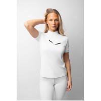 Camicia da concorso scintillante da donna Horze Taylor Bianco brillante Camicia da concorso scintillante da donna Horze Taylor Bianco brillante