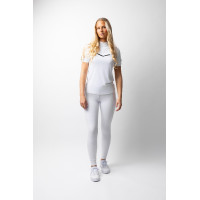 Camicia da concorso scintillante da donna Horze Taylor Bianco brillante Camicia da concorso scintillante da donna Horze Taylor Bianco brillante
