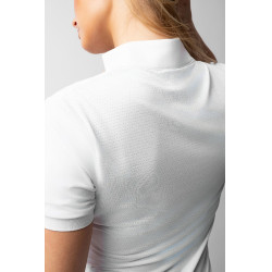 Camicia da concorso scintillante da donna Horze Taylor Bianco brillante