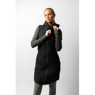 Gilet lungo senza maniche da donna B Vertigo Agnetha Bellezza nera Nero