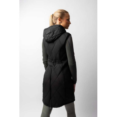 Gilet lungo senza maniche da donna B Vertigo Agnetha Bellezza nera Nero