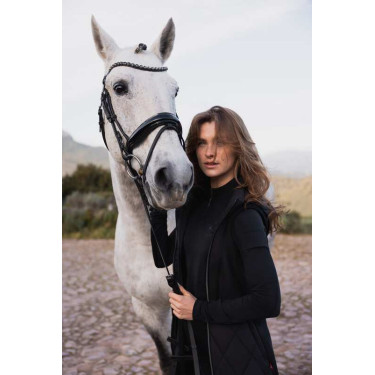 Gilet lungo senza maniche da donna B Vertigo Agnetha Bellezza nera Nero