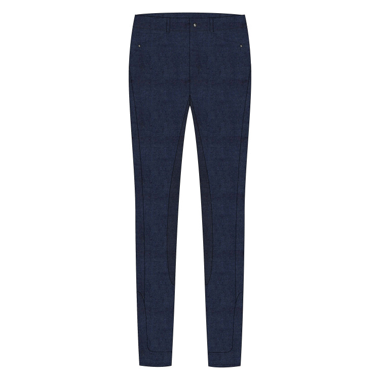 Pantaloni da equitazione Easy Rider Phil Denim FullGrip uomo