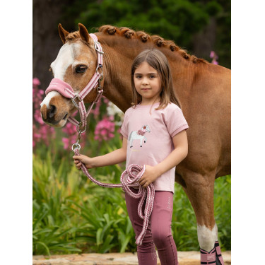 T-shirt Mini LeMieux Alex Fioritura Rosa