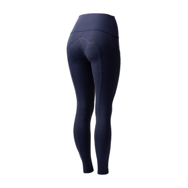 Leggings a vita alta con fondo in silicone integrale Gillian Horze donna Apertura Blu marino Leggings a vita alta con fondo in silicone integrale Gillian Horze donna Apertura Blu marino