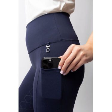 Leggings a vita alta con fondo in silicone integrale Gillian Horze donna Apertura Blu marino Leggings a vita alta con fondo in silicone integrale Gillian Horze donna Apertura Blu marino