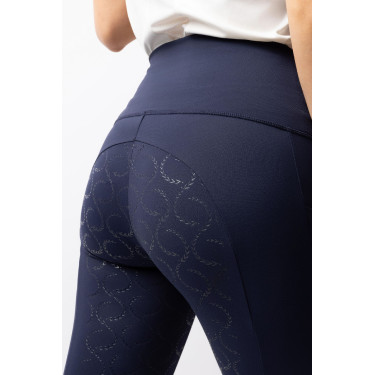 Leggings a vita alta con fondo in silicone integrale Gillian Horze donna Apertura Blu marino Leggings a vita alta con fondo in silicone integrale Gillian Horze donna Apertura Blu marino