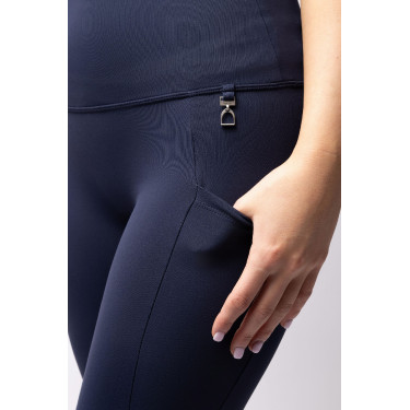 Leggings a vita alta con fondo in silicone integrale Gillian Horze donna Apertura Blu marino Leggings a vita alta con fondo in silicone integrale Gillian Horze donna Apertura Blu marino