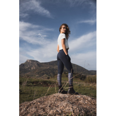 Leggings a vita alta con fondo in silicone integrale Gillian Horze donna Apertura Blu marino Leggings a vita alta con fondo in silicone integrale Gillian Horze donna Apertura Blu marino