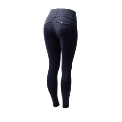 Leggings ibridi da donna Horze Anya fullgrip Blu marino scuro