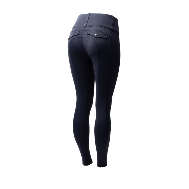 Leggings ibridi da donna Horze Anya fullgrip Blu marino scuro