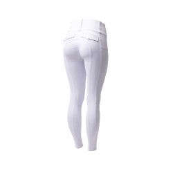 Leggings ibridi da donna Horze Anya fullgrip Bianco brillante