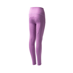 Leggings a copertura totale Gillian per bambini Horze Pensiero pallido Viola