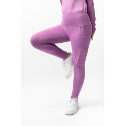 Leggings a copertura totale Gillian per bambini Horze Pensiero pallido Viola Leggings a copertura totale Gillian per bambini Horze Pensiero pallido Viola