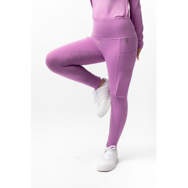 Leggings a copertura totale Gillian per bambini Horze Pensiero pallido Viola Leggings a copertura totale Gillian per bambini Horze Pensiero pallido Viola