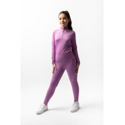 Leggings a copertura totale Gillian per bambini Horze Pensiero pallido Viola Leggings a copertura totale Gillian per bambini Horze Pensiero pallido Viola