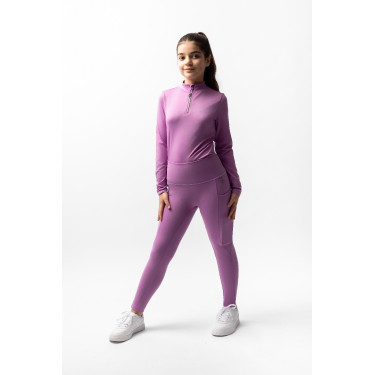 Leggings a copertura totale Gillian per bambini Horze Pensiero pallido Viola Leggings a copertura totale Gillian per bambini Horze Pensiero pallido Viola
