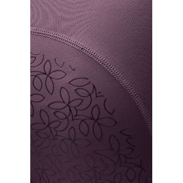 Leggings da equitazione per bambini Horze Dea Prugna nera Viola