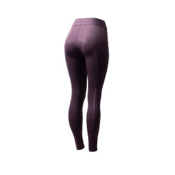 Leggings da equitazione da donna Horze Maia con fondello integrale Prugna nera Viola Leggings da equitazione da donna Horze Maia con fondello integrale Prugna nera Viola