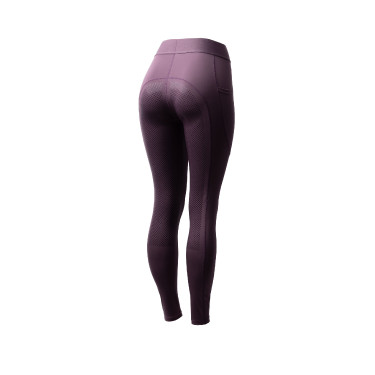 Leggings da equitazione da donna Horze Maia con fondello integrale Prugna nera Viola Leggings da equitazione da donna Horze Maia con fondello integrale Prugna nera Viola