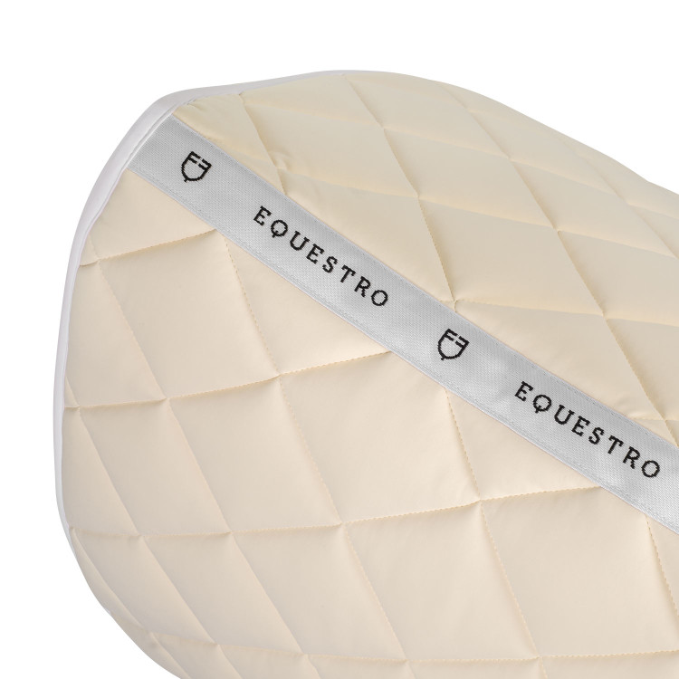 Sottosella da addestramento in tessuto tecnico con logo ricamato White Line Equestro Sottosella da addestramento in tessuto tecnico con logo ricamato White Line Equestro